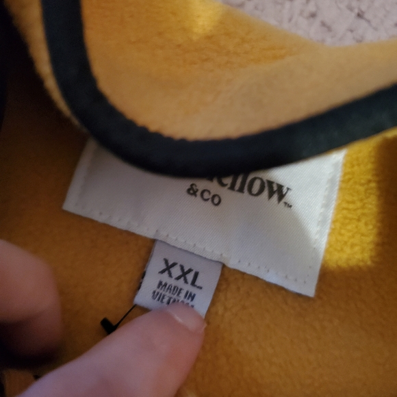 Goodfellow & Co Men’s Polar Fleece High Neck 1/2 Zip Sweatshirt Gold Size XXL - Picture 4 of 4